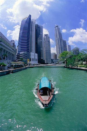 River Taxi on Singapore River, Singapore Foto de stock - Con derechos protegidos, Código: 700-00909922