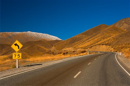 Lindis Pass, Canterbury, South Island, New Zealand Stock Photo - Rights-Managed, Code: 700-00917905