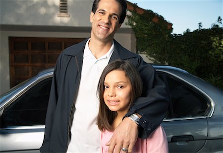 Portrait Of Father and Daughter Foto de stock - Con derechos protegidos, Código: 700-00918084