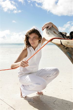 Woman at Beach Stock Photo - Rights-Managed, Code: 700-00918340