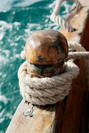 Rope on Boat Stock Photo - Rights-Managed, Code: 700-00918373