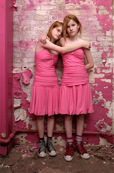 Portrait of Twins Stock Photo - Premium Rights-Managed, Artist: David Mendelsohn, Image code: 700-00911410