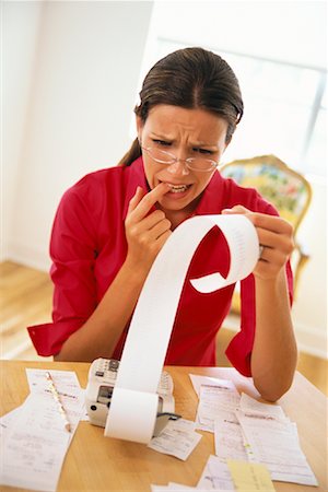 Woman Paying Bills Stock Photo - Rights-Managed, Code: 700-00948041