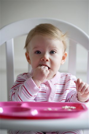 Baby Girl Eating Stock Photo - Rights-Managed, Code: 700-00948852