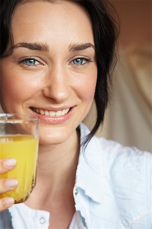 simsearch:700-00954536,k - Woman Drinking Orange Juice Stock Photo - Rights-Managed, Code: 700-00954559