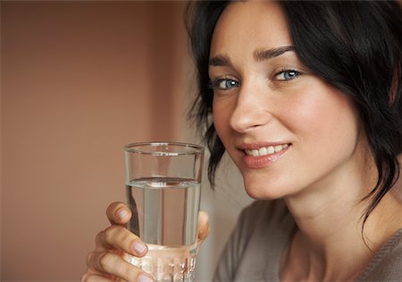 simsearch:700-00954536,k - Woman With A Glass Of Water Stock Photo - Rights-Managed, Code: 700-00954562