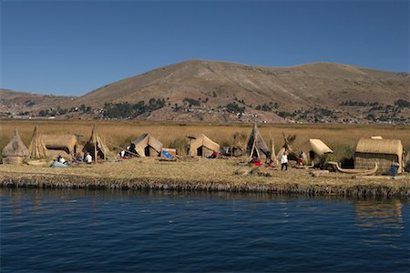 Îles flottantes Uros, lac Titicaca, Pérou Photographie de stock - Rights-Managed, Code: 700-00954812