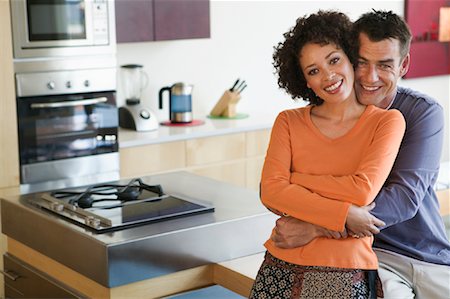 Couple in Kitchen Stock Photo - Rights-Managed, Code: 700-00955337
