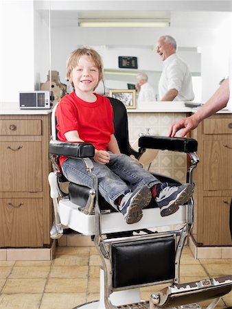 Boy Getting a Haircut Stock Photo - Rights-Managed, Code: 700-00955413