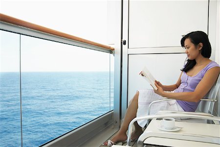 Woman on Cruise Ship Stock Photo - Rights-Managed, Code: 700-00983231