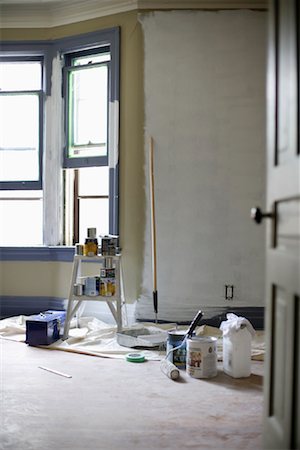empty room construction - Empty Room Being Painted Stock Photo - Rights-Managed, Code: 700-00983268