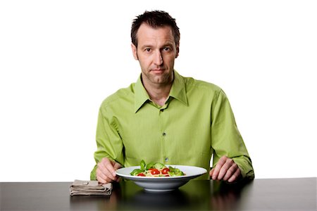 ruprecht stempell - Man Eating Dinner Fotografie stock - Rights-Managed, Codice: 700-01014459