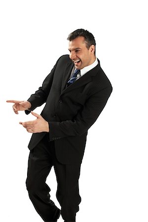 fake businessman - Businessman Pointing Stock Photo - Rights-Managed, Code: 700-01014971