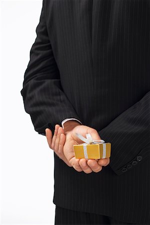 Businessman with Present Stock Photo - Rights-Managed, Code: 700-01014996