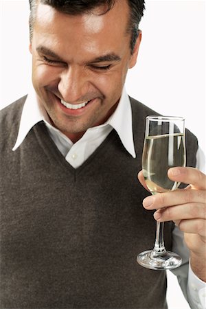 simsearch:628-01712067,k - Man with Champagne Foto de stock - Direito Controlado, Número: 700-01014998