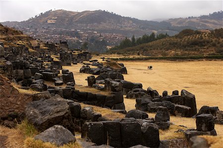 famous peru buildings - Incan Ruins of Sacsayhuaman Near Cusco, Peru Stock Photo - Rights-Managed, Code: 700-01015432