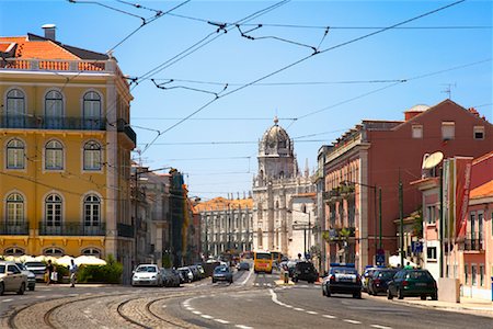 Belem Street, Mosteiro dos Jeronimos, Lisbon, Portugal Stock Photo - Rights-Managed, Code: 700-01029934