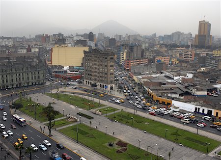 City Scene, Lima Centro, Lima, Peru Foto de stock - Con derechos protegidos, Código: 700-01037257