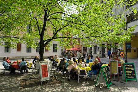 Outdoor Cafe, Berlin, Germany Stock Photo - Rights-Managed, Code: 700-01037402