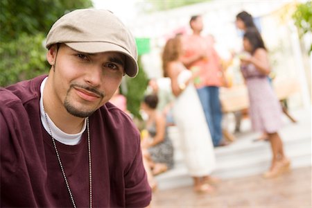 Portrait of Man at Family Gathering Stock Photo - Rights-Managed, Code: 700-01041304