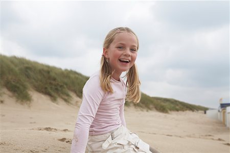 Portrait of Girl on Beach Stock Photo - Rights-Managed, Code: 700-01042757