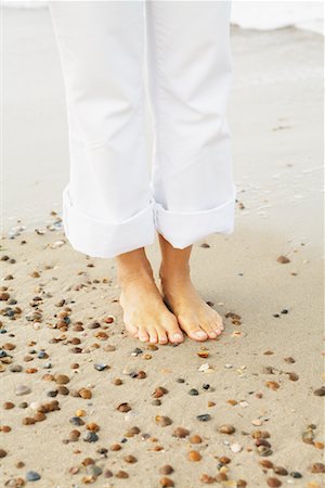 Close-up of Woman's Feet on Beach Stock Photo - Rights-Managed, Code: 700-01042837