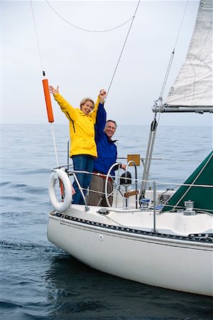 Couple sur le bateau Photographie de stock - Rights-Managed, Code: 700-01043130