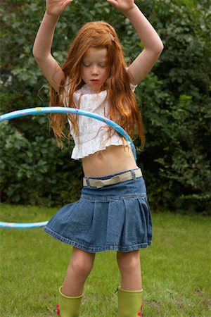 Girl Playing Outdoors Stock Photo - Rights-Managed, Code: 700-01072071