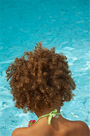 pool kid back - Girl by Swimming Pool Stock Photo - Rights-Managed, Code: 700-01072124