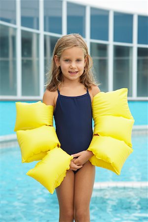 Little Girl Wearing Water Wings Stock Photo - Rights-Managed, Code: 700-01072157