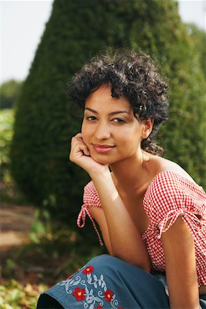 Portrait of Woman Outdoors Stock Photo - Rights-Managed, Code: 700-01073640