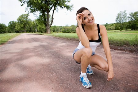 runner ambition portrait - Woman Resting Stock Photo - Rights-Managed, Code: 700-01084017