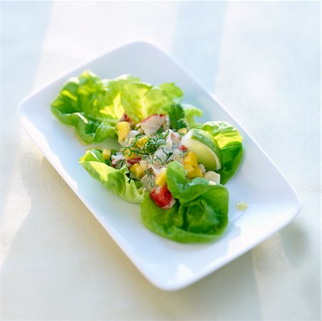 Lobster Mango Salad Stock Photo - Rights-Managed, Code: 700-01083432