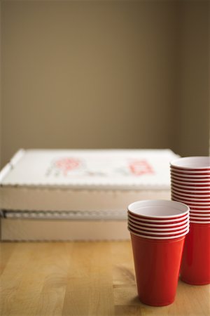 simsearch:700-00077839,k - Pizza Boxes and Plastic Cups Stock Photo - Rights-Managed, Code: 700-01083465