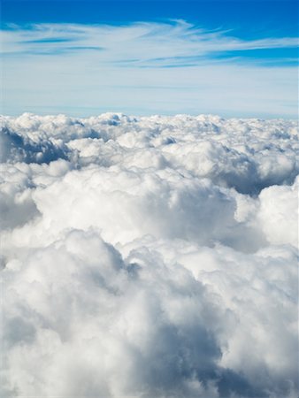 Aerial View of Puffy Clouds Stock Photo - Rights-Managed, Code: 700-01083909