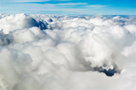 Aerial View of Puffy Clouds Stock Photo - Rights-Managed, Code: 700-01083910