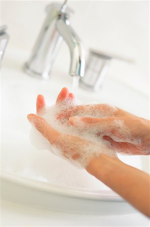 soap sink - Woman Washing Hands Stock Photo - Rights-Managed, Code: 700-01083988