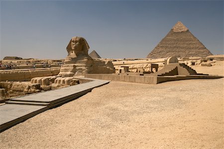 simsearch:700-00005940,k - Sphinx and Pyramids at Giza, Egypt Stock Photo - Rights-Managed, Code: 700-01099678