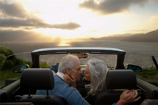 Couple in Convertible Stock Photo - Premium Rights-Managed, Artist: Mark Leibowitz, Image code: 700-01099679
