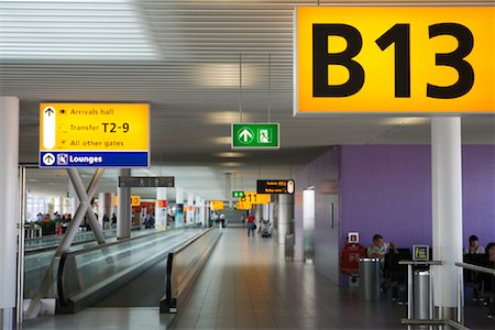 L'aéroport de Schiphol, Amsterdam, Hollande Photographie de stock - Rights-Managed, Code: 700-01099915