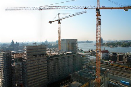 Building Cranes, Amsterdam, Holland Stock Photo - Rights-Managed, Code: 700-01099941