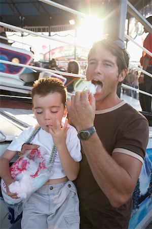 Father and Son at Amusement Park, Toronto, Ontario, Canada Stock Photo - Rights-Managed, Code: 700-01110119