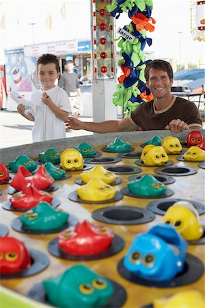 Father and Son at Amusement Park, Toronto, Ontario, Canada Stock Photo - Rights-Managed, Code: 700-01110112
