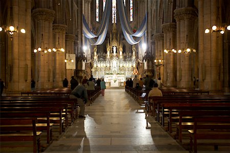 sitting in pews - Basilica Nuestra Senora De Lujan, Lujan, Argentina Stock Photo - Rights-Managed, Code: 700-01110424