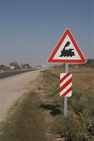 railroad crossing sign - Road Sign, Tucuman, Argentina Stock Photo - Rights-Managed, Code: 700-01110470