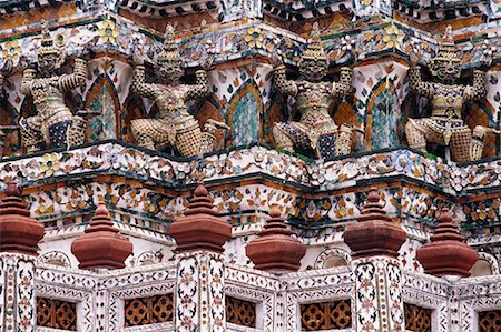 Mosaics, Wat Arun, Bangkok, Thailand Stock Photo - Rights-Managed, Code: 700-01111555