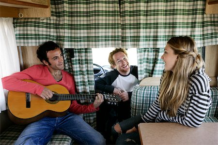 Friends Inside Motor Home Stock Photo - Rights-Managed, Code: 700-01112160