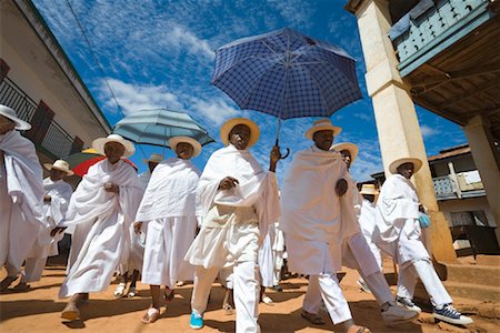 people in africa clothes colors - People Dressed in White Walking to Church, Soatanana, Madagascar Stock Photo - Rights-Managed, Code: 700-01112731