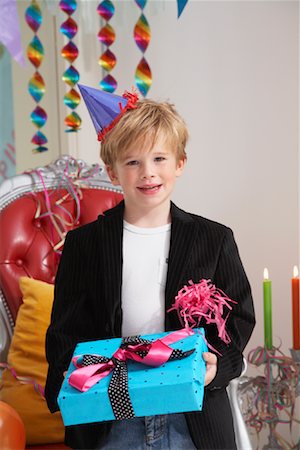 Portrait of Boy at Birthday Party Stock Photo - Rights-Managed, Code: 700-01120457