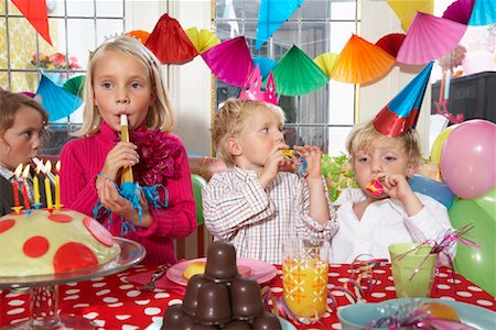 Children at Birthday Party Stock Photo - Rights-Managed, Code: 700-01120479